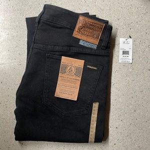 Volcom Vorta Denim 32”x30” Men’s Black New With Tags NWT